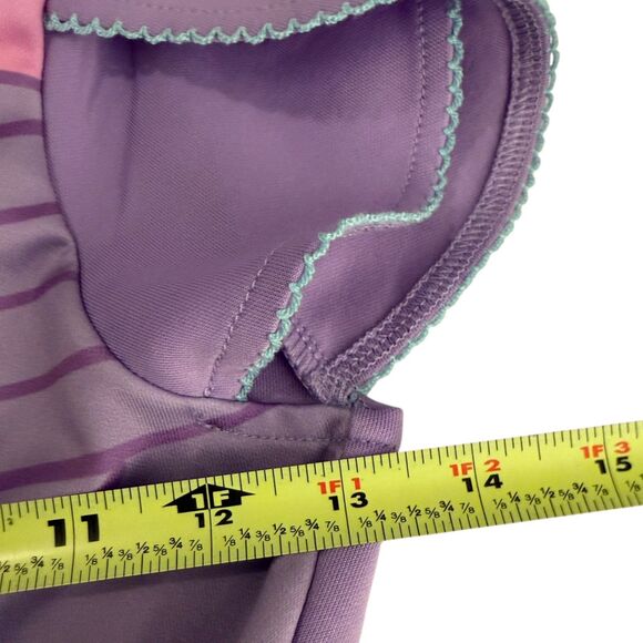 Disney Princess Dress Girl's 7/8 Purple Ariel Little Mermaid Tutu Costume - Picture 8 of 8